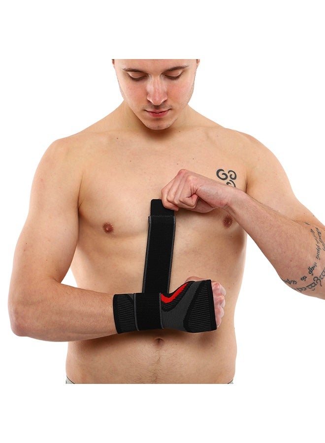 SIBOTE Wrist Brace Support for Gym & Sports – Adjustable Compression Wrist Wrap for Weightlifting, Fitness Training, Workout, Cross Training & Daily Physical Activities – Comfortable, Durable Wrist Protection for Injury Prevention and Stability - Image 4